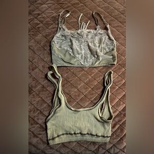 Out from Under / urban outfitters bralettes lace & ribbed bundle of two